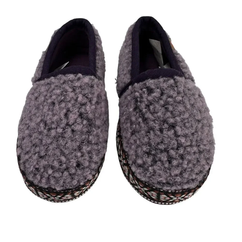 Acorn Kids'‎ Slippers L'il Woven Trim Moc Iris (purple) 8-9 A19009IRS